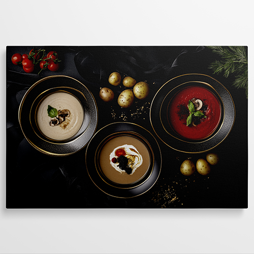 Elegant Plates - Keuken schilderij
