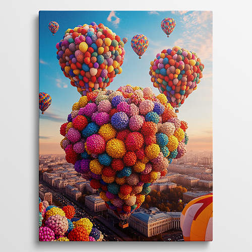 Dreams in the Sky - Kleurrijk schilderij