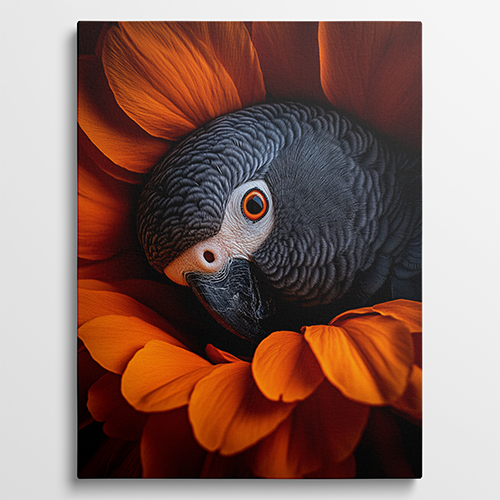 Orange Dream - Vogel schilderij