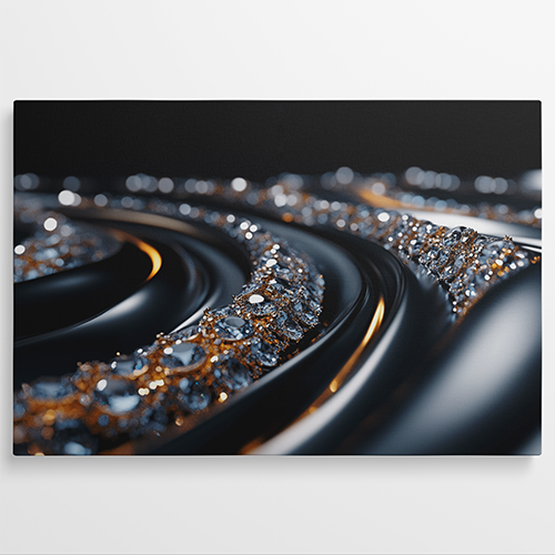 Diamond Flow - Abstract schilderij
