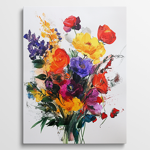 Vivid Blossom - Bloemen schilderij