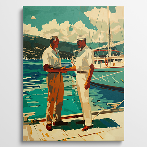 Business Partner - Vintage schilderij