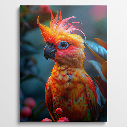 Radiant Parrot - Vogel schilderij
