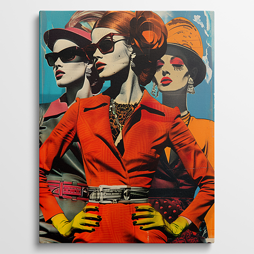 Glamour Chic - Vintage schilderij