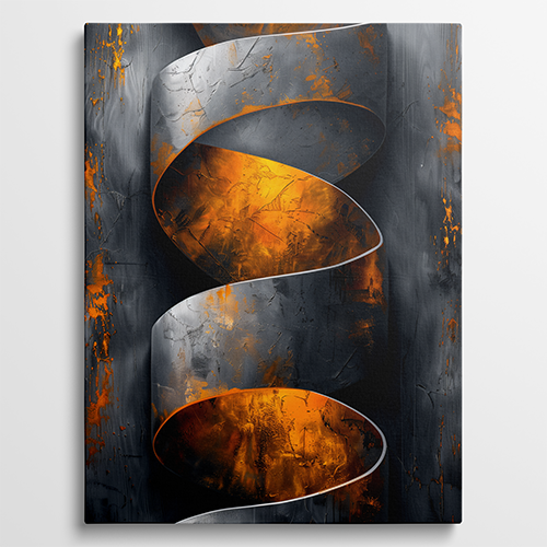 Spiral of Fire - Abstract schilderij