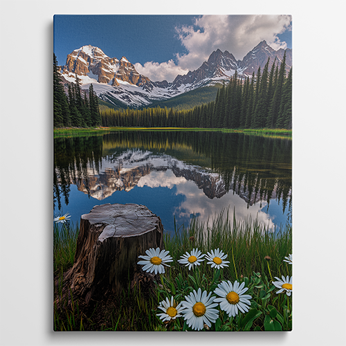 Daisy Lake - Landschap schilderij
