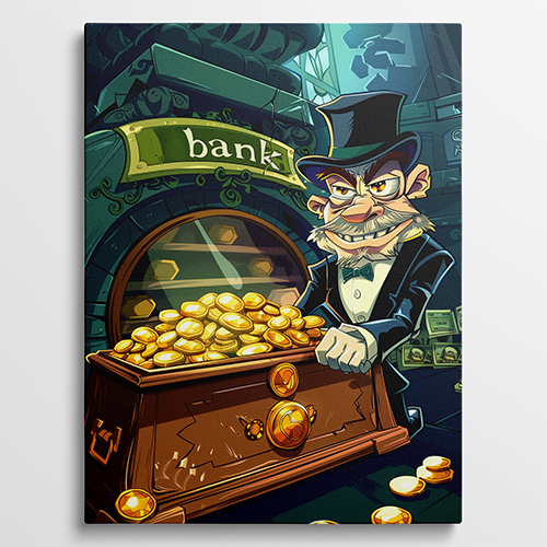 The Banker - Maffia schilderij