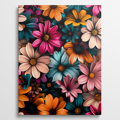 Field of Wildflowers - Bloemen schilderij