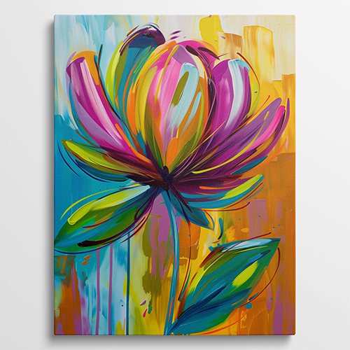 Radiant Flower - Bloemen schilderij