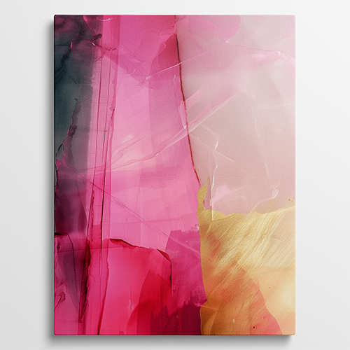 Pink Abstraction - Abstract schilderij