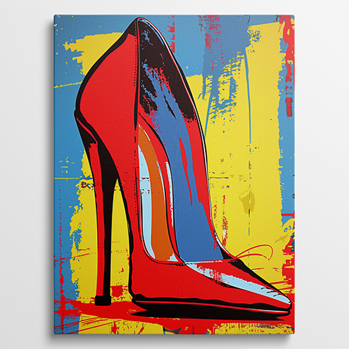 High Heel - Pop art schilderij