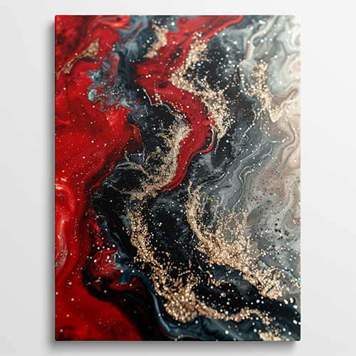 Red Movement - Abstract schilderij