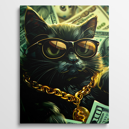 Rich Cat - Maffia schilderij