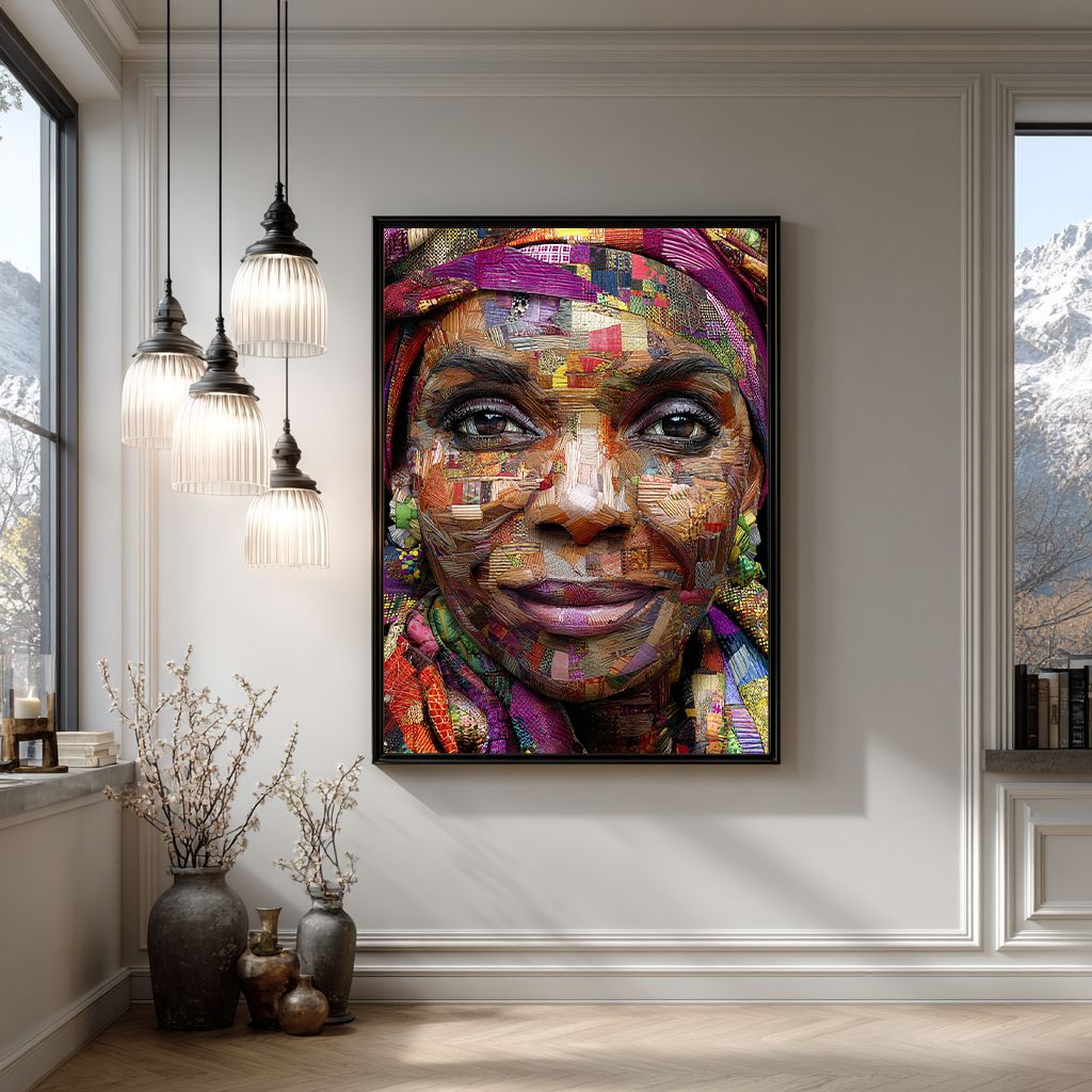 Kunstzinnig portret vol patchwork en culturele diepgang