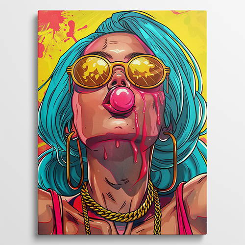 Pop Bubblegum - Pop art schilderij