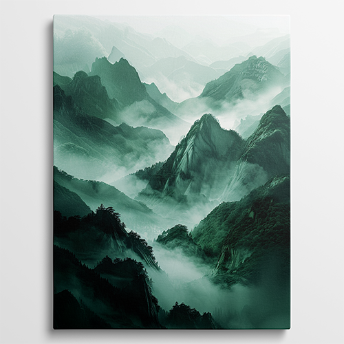 Mystic Mountain Range - Landschap schilderij