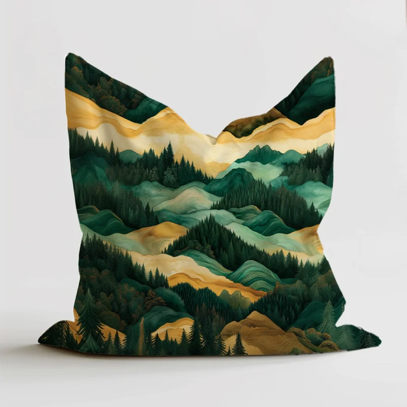 Comfortabele zitzak met een natuurlijk ontwerp in groene tinten