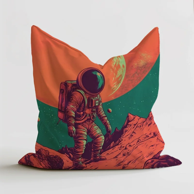 Comfortabele zitzak met een avontuurlijk design met astronaut