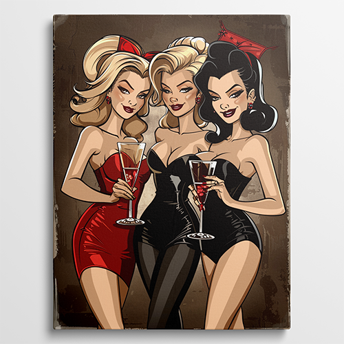 Glam Squad  - Maffia schilderij