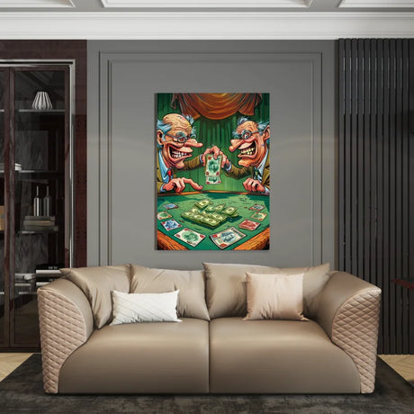 2 Old Rich Men - Plexiglas dibond canvas