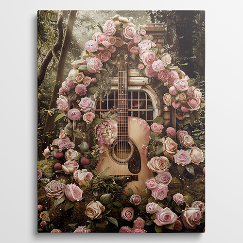 Serenade of Roses - Bloemen schilderij