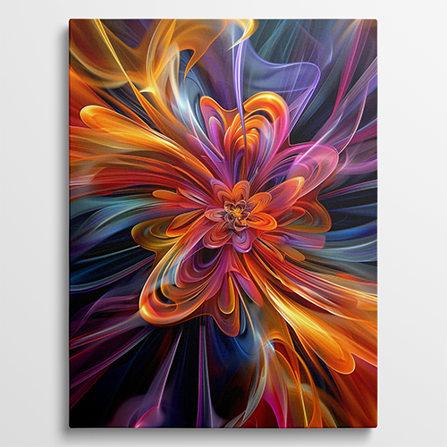 Floral Burst - Bloemen schilderij