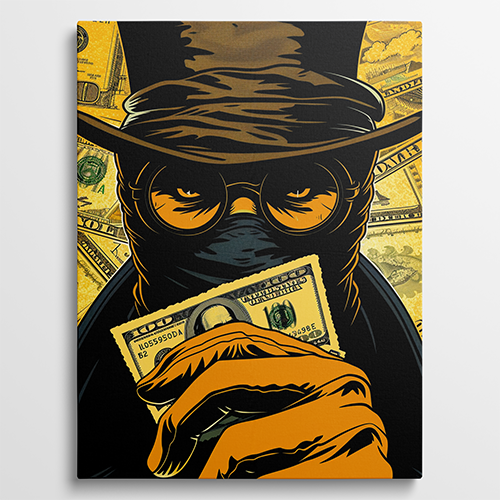 Masked Wealth - Maffia schilderij