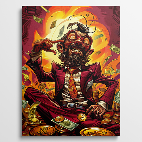 The Money Master - Maffia schilderij