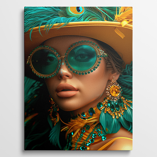 Feather Chic - Fashion schilderij