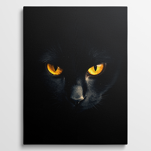 Yellow Eye Power - Dieren schilderij