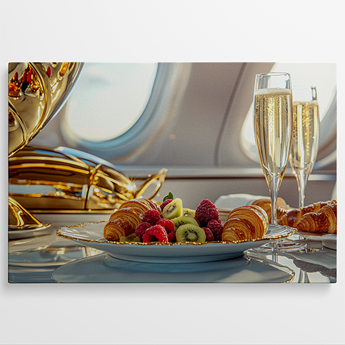Champagne Brunch View - Keuken schilderij