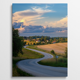Country Sunset - Landschap schilderij
