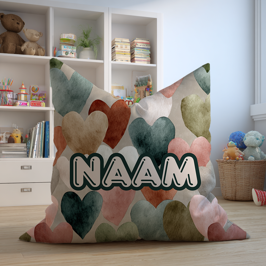 Gepersonaliseerde hartjes zitzak