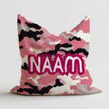 Roze zitzak camouflage kinderzitzak
