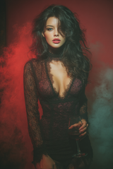 Sensueel kunstwerk met rockachtige glamour en mysterieuze sfeer

