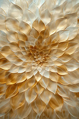 Poster met een abstracte gouden structuur