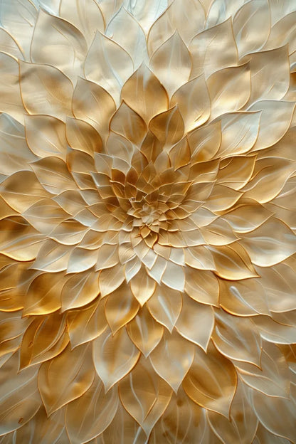 Poster met een abstracte gouden structuur