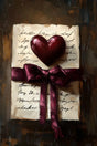 Canvas wanddecoratie van een liefdes brief